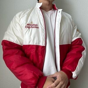 Vintage 2000s Winston Cup Series Nascar Embroidered Red Men’s Racing Jacket